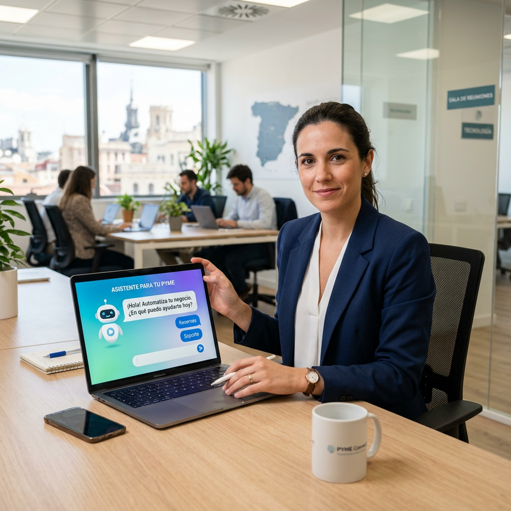 Web de pyme española preparada para integrar chatbot de IA