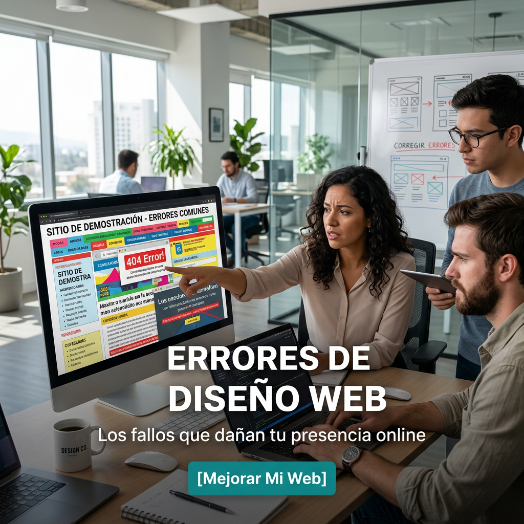 Errores de diseño web que hacen perder clientes a pequeñas empresas de servicios