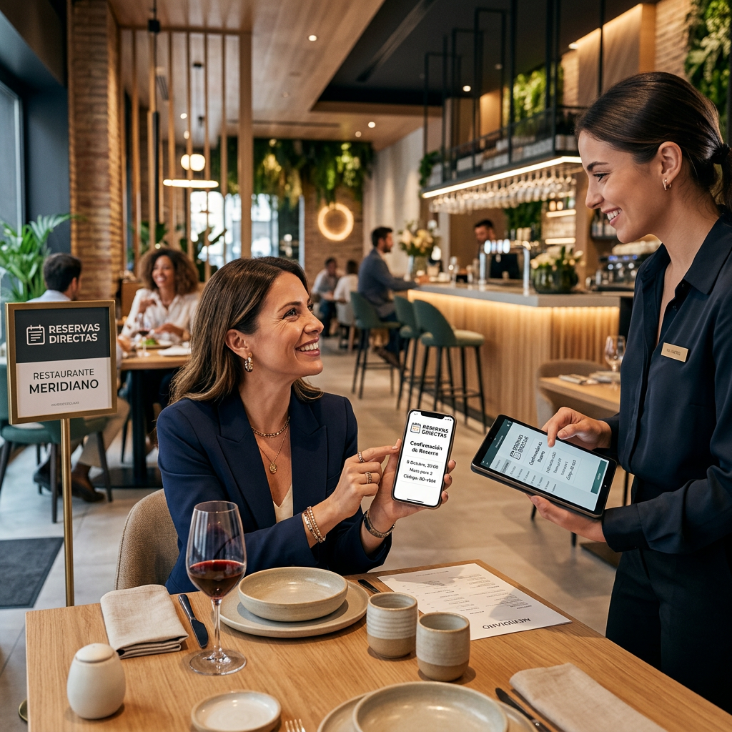 Reservas directas en restaurantes - chatbot IA gestionando reservas por WhatsApp