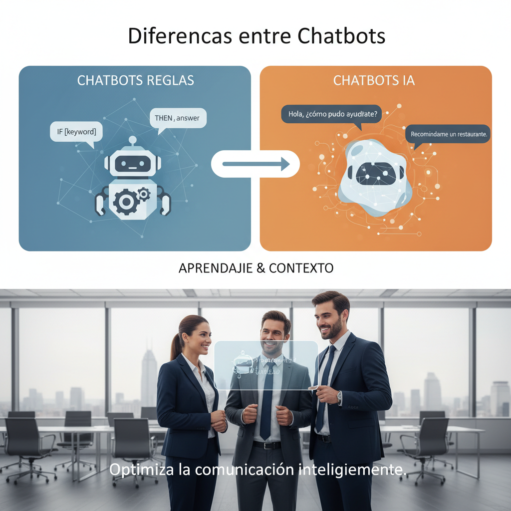 Diferencias entre chatbot básico y sistema de IA modular para empresas