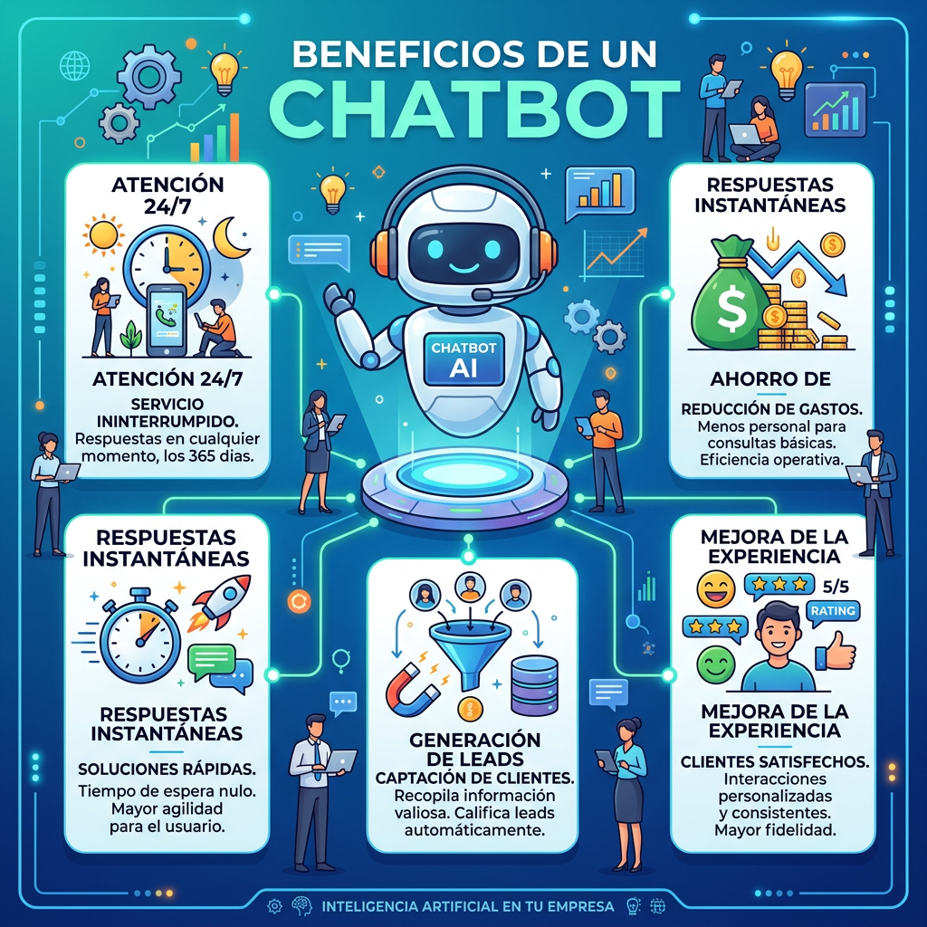 Panel de control de implementación de chatbots para pymes